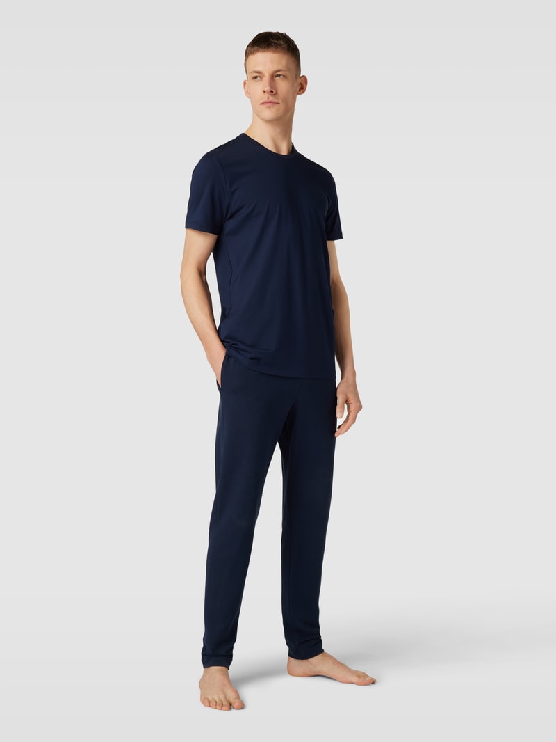 Pyjama-Hose mit elastischem Bund Modell 'ENJOY' in dunkelblau