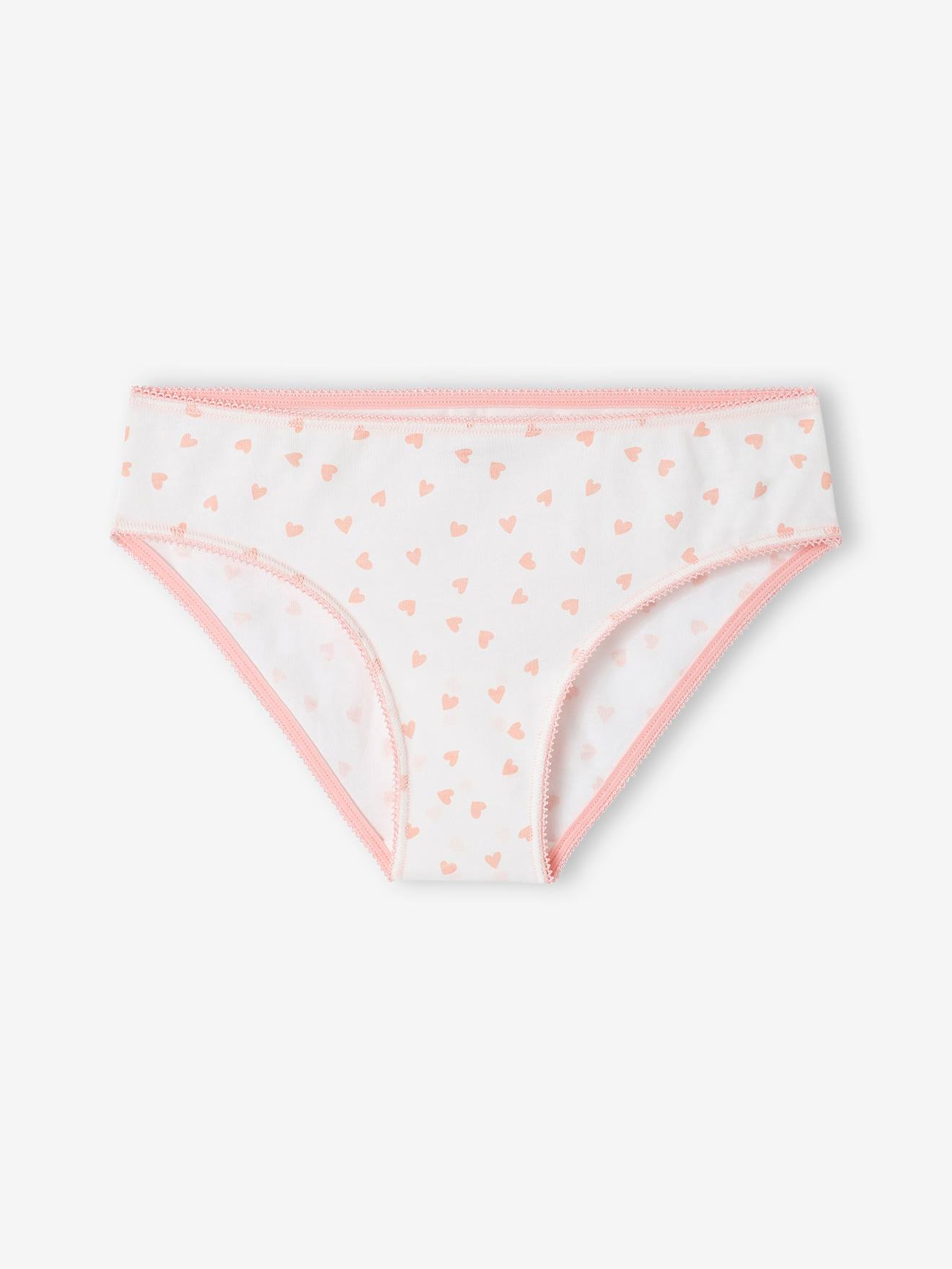 Lot de 7 culottes fille fantaisie BASICS écru