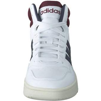 adidas Hoops 3.0 Mid Sneaker in weiß