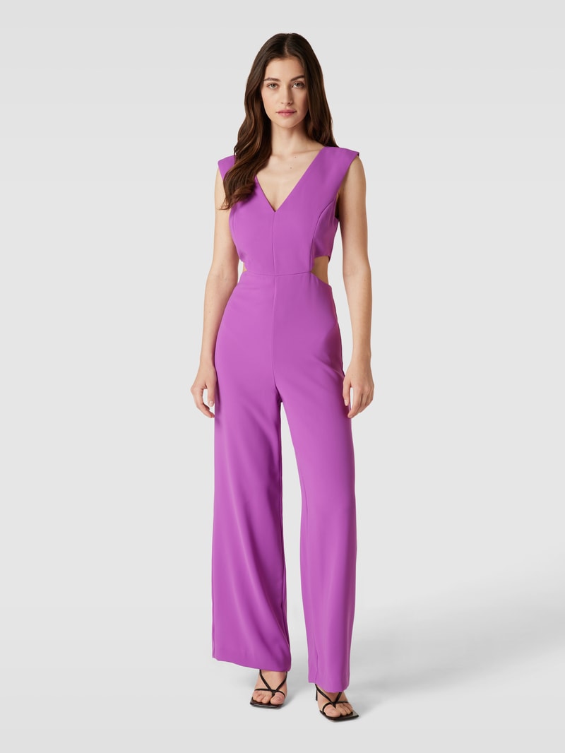 Jumpsuit mit Cut Out Modell 'HOLY' in lila