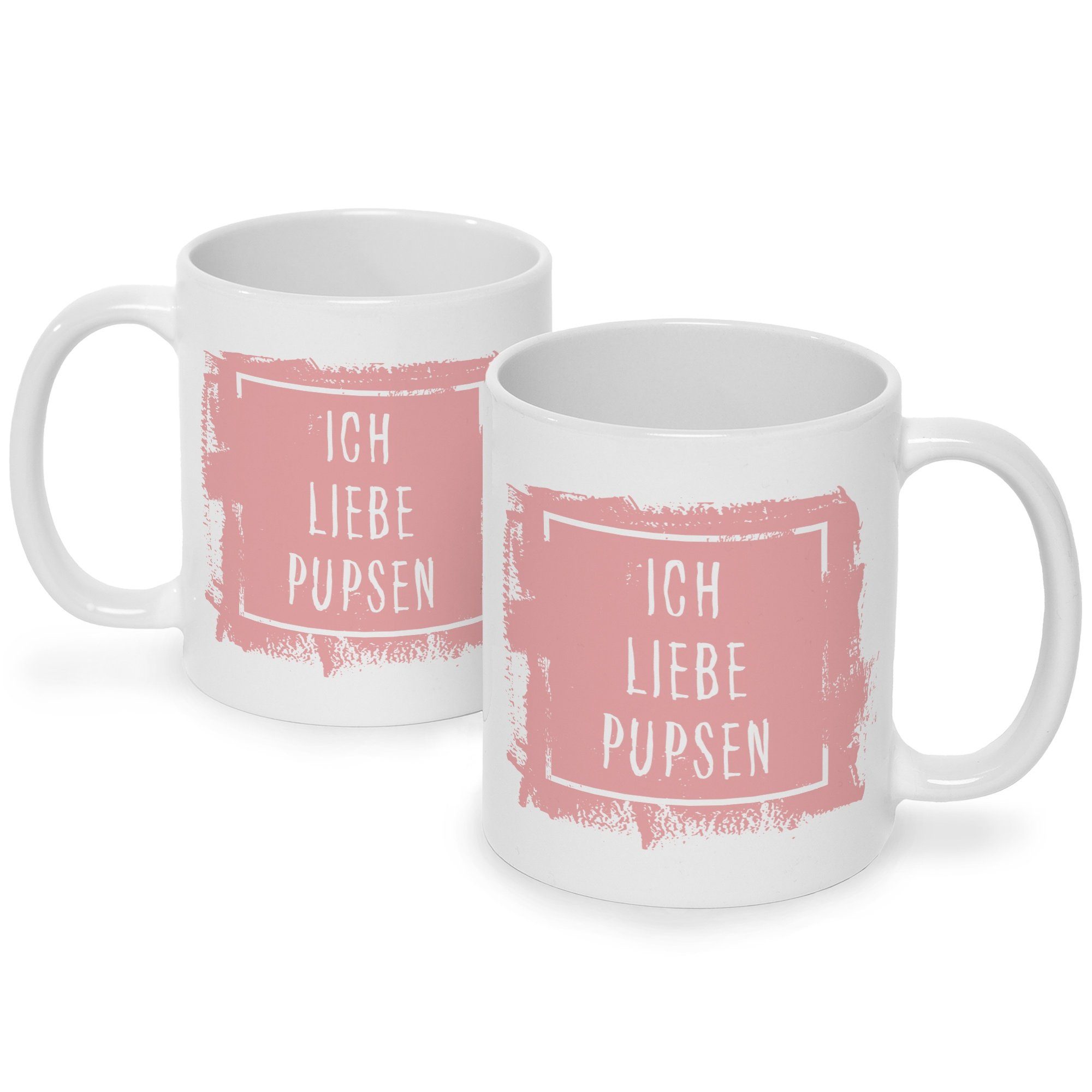GRAVURZEILE Tasse Bedruckte Tasse mit Spruch - Ich Liebe Pupsen - Lustige Geschenke - Geschenk für Mama Papa Freunde Geburtstag Muttertag Vatertag Valentinstag Weihnachten - für Männer & Frauen - für Sie & Ihn