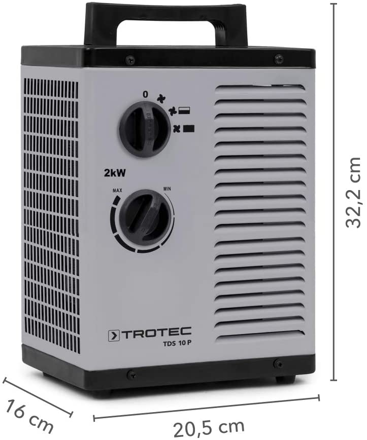 Calentador de ventilador cerámico Trotec 1410000040 TDS 10 P