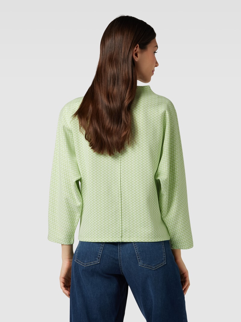 Sweatshirt mit Allover-Muster Modell 'Gillu' in hellgrün