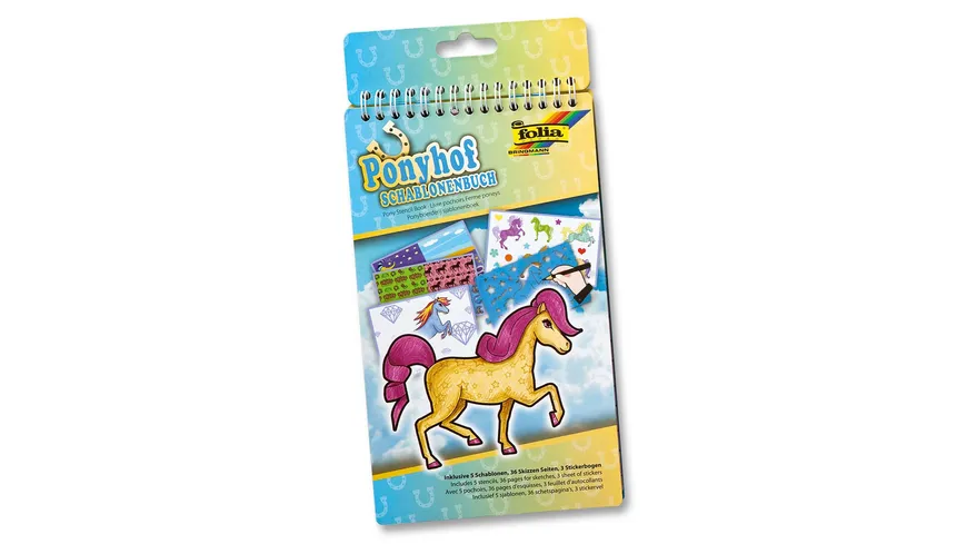 folia Schablonenbuch klein - PONYHOF