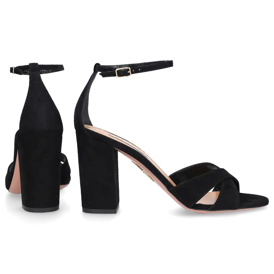 Aquazzura - Sandalen DIVINE 85 Nubukleder - schwarz