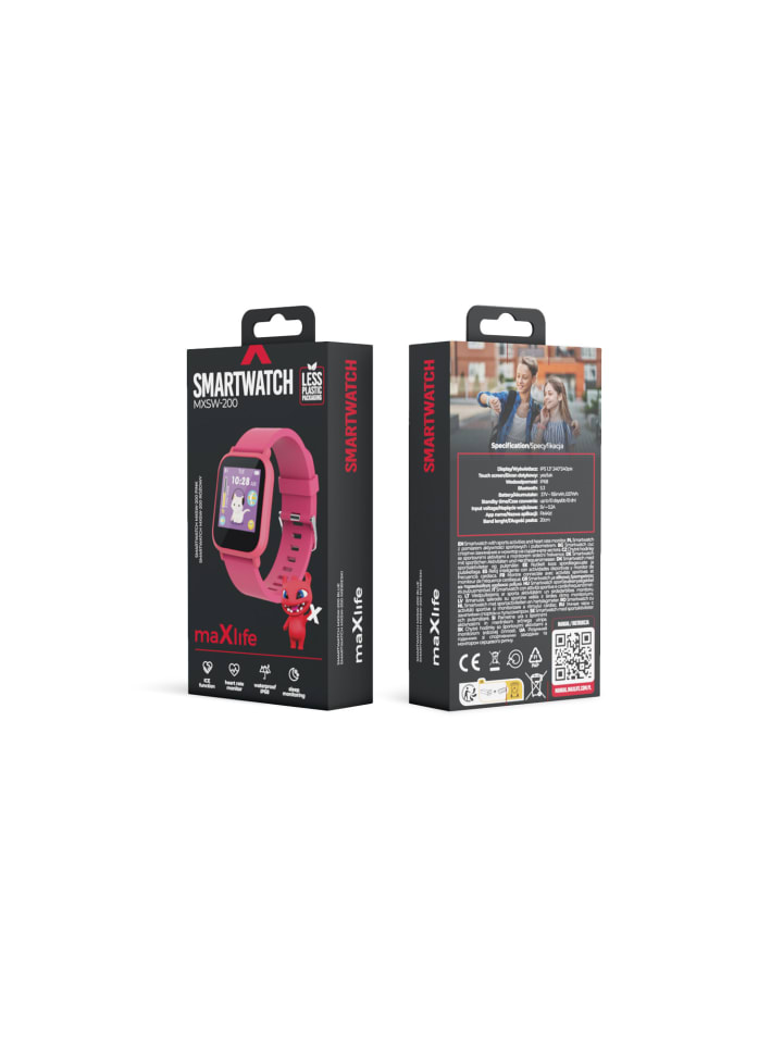 maXlife Maxlife Smartwatch für Kinder IP68 Wasserfest mit 3 intrigierten in Pink günstig kaufen onesize