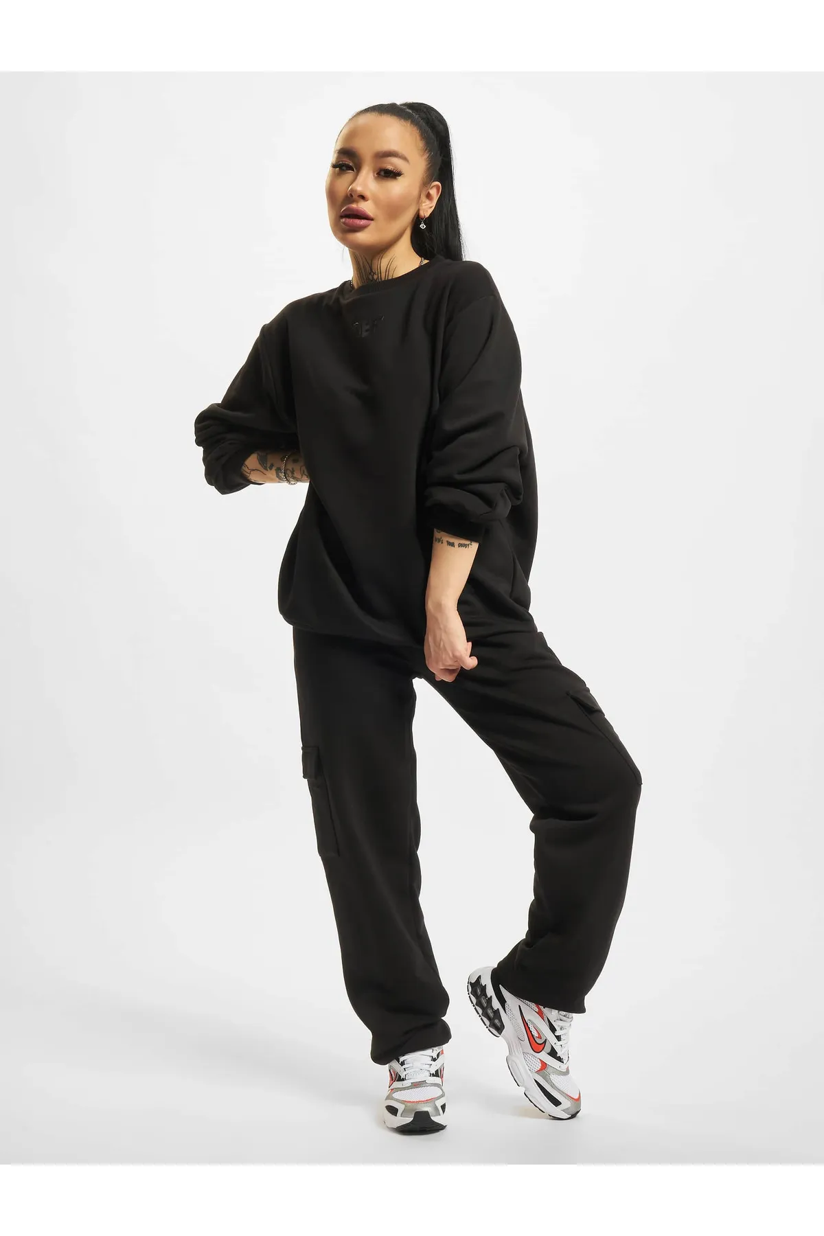 DEF  Jogginghose - Schwarz - Straight