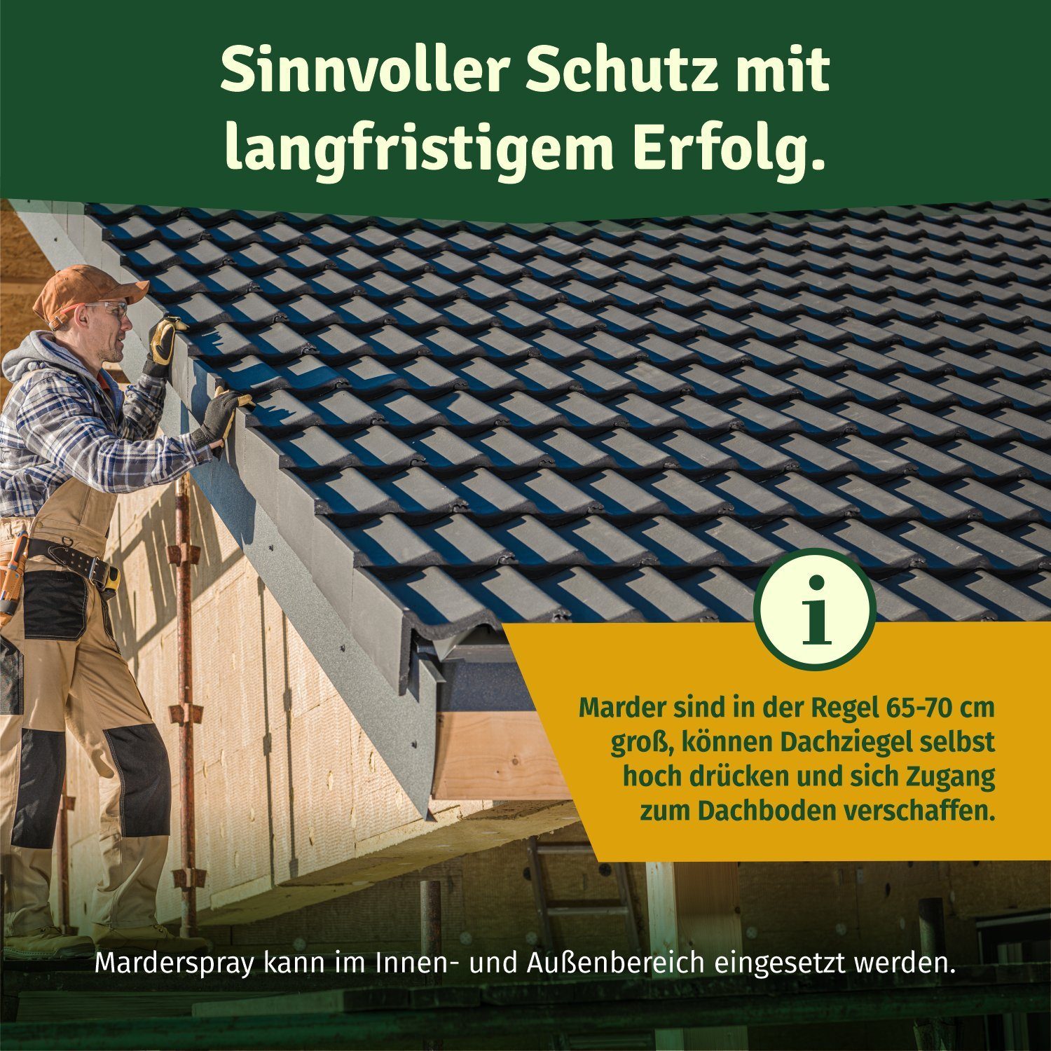 Veddelholzer Garten Marderspray Auto Dachboden & Garage 400 ml Sofortiger Langfristiger Schutz Marder, 400 ml, 400 ml