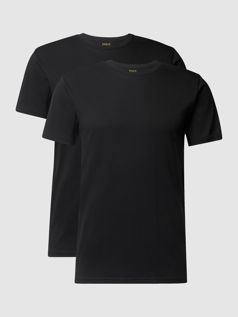 T-Shirt aus Baumwolle im 2er-Pack in schwarz