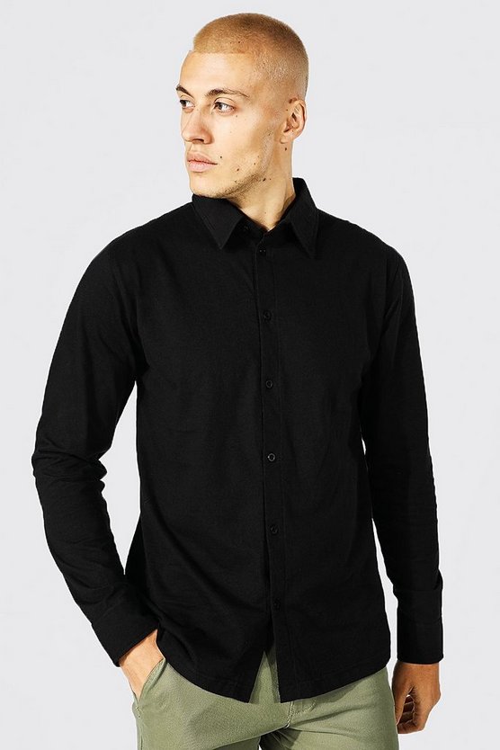 Langärmliges Jersey-Hemd
