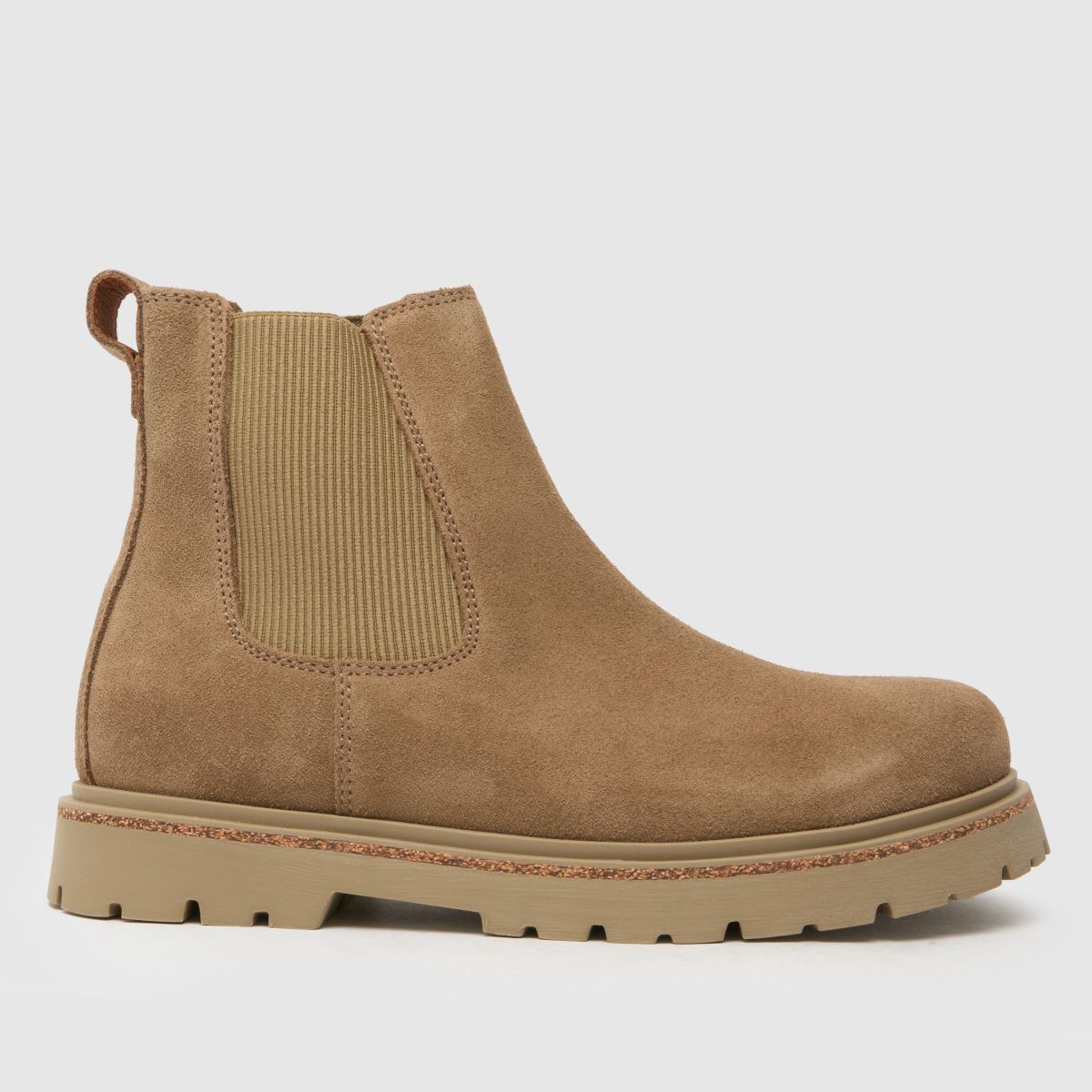 BIRKENSTOCK magasfa slip-on csizma natúr színben