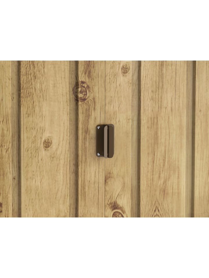VCM  Metall Gerätehaus 262x174 Gartenhaus Schiebetür in Braun günstig kaufen onesize
