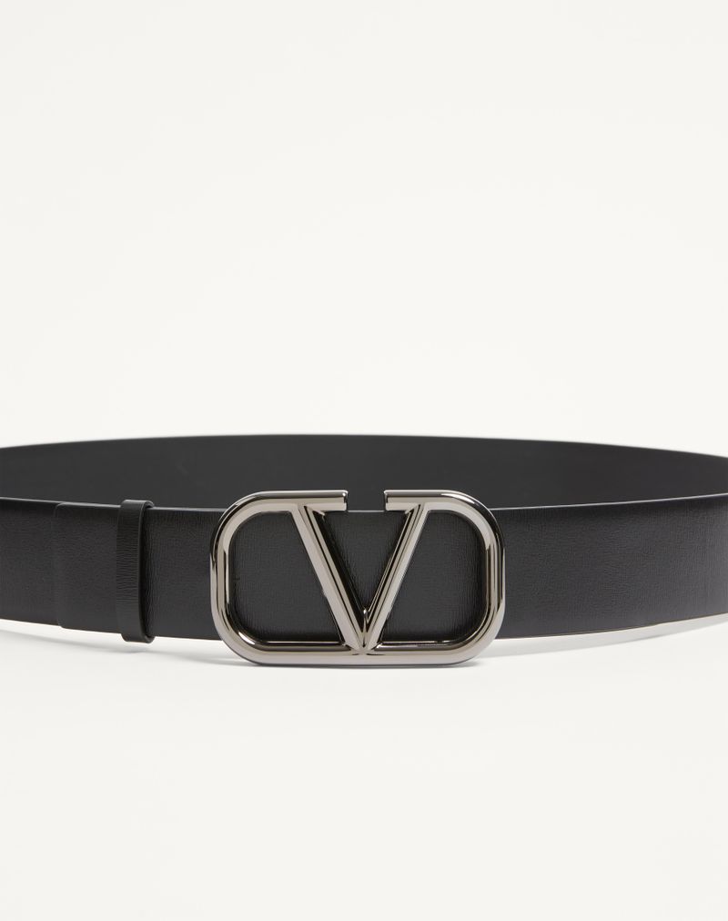 Cinto exclusivo VLogo em couro de bezerro 40 mm