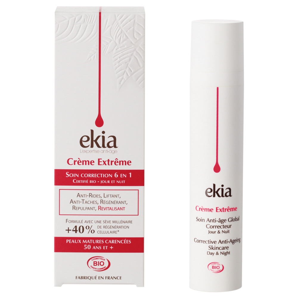 ekia Crème Extrême Crème correction 6 en 1 -Anti-âge global - Certifiée bio