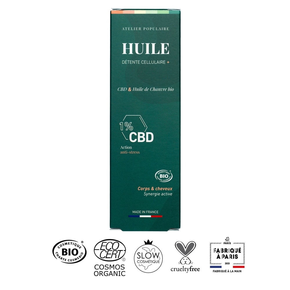 atelier populaire Huile Détente Cellulaire + 100mL Huile