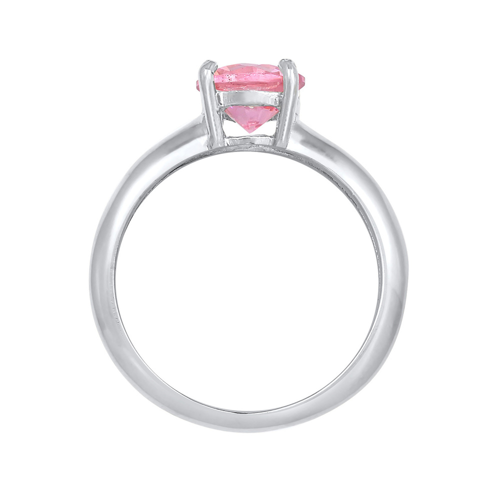 Elli Elli Bague Femmes Solitaire Classique avec cristal de zirconium en argent sterlin Bague