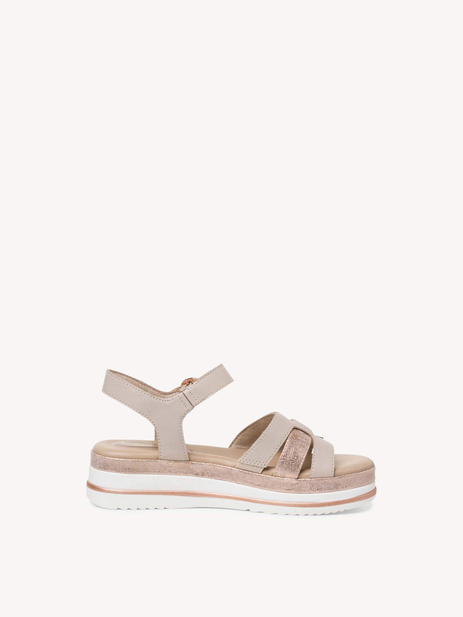 Sandale en cuir - gris