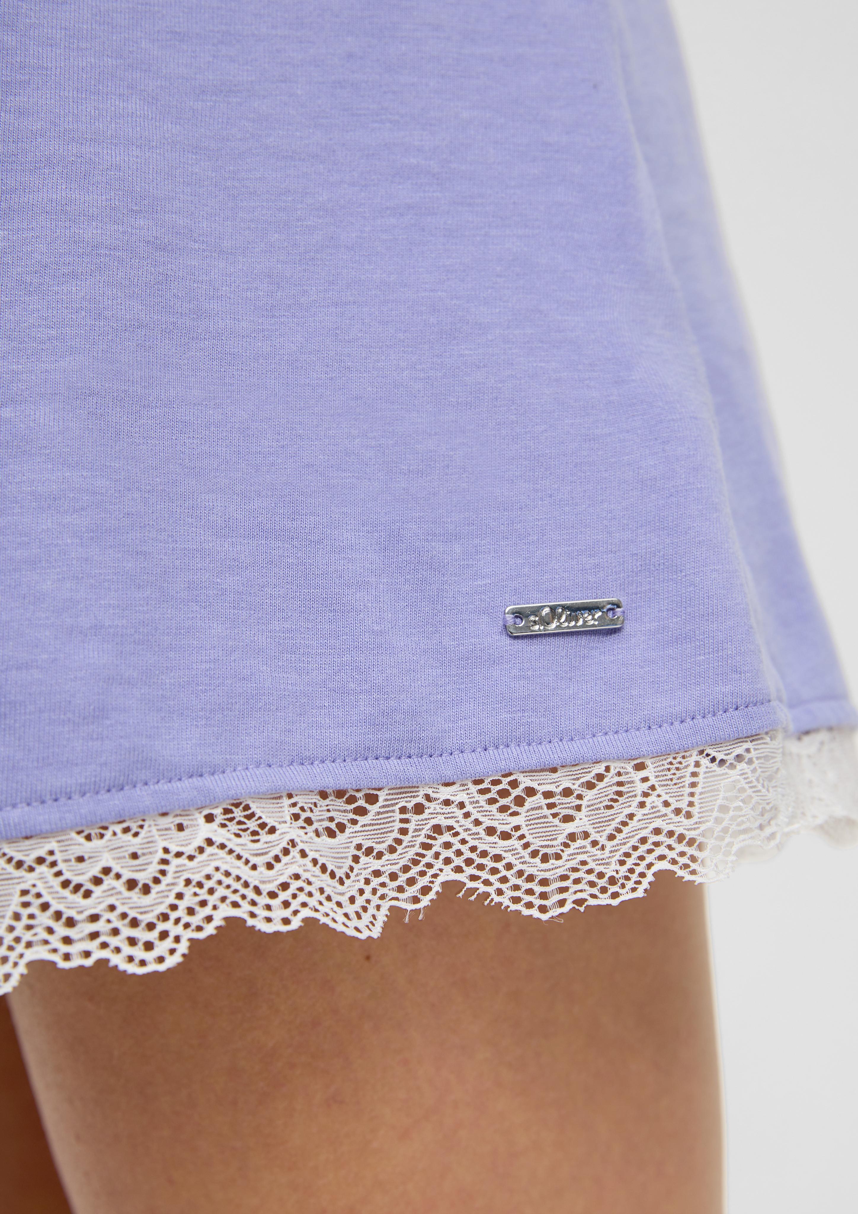 Nachthemd mit Spitzen-Detail  6008711-5000