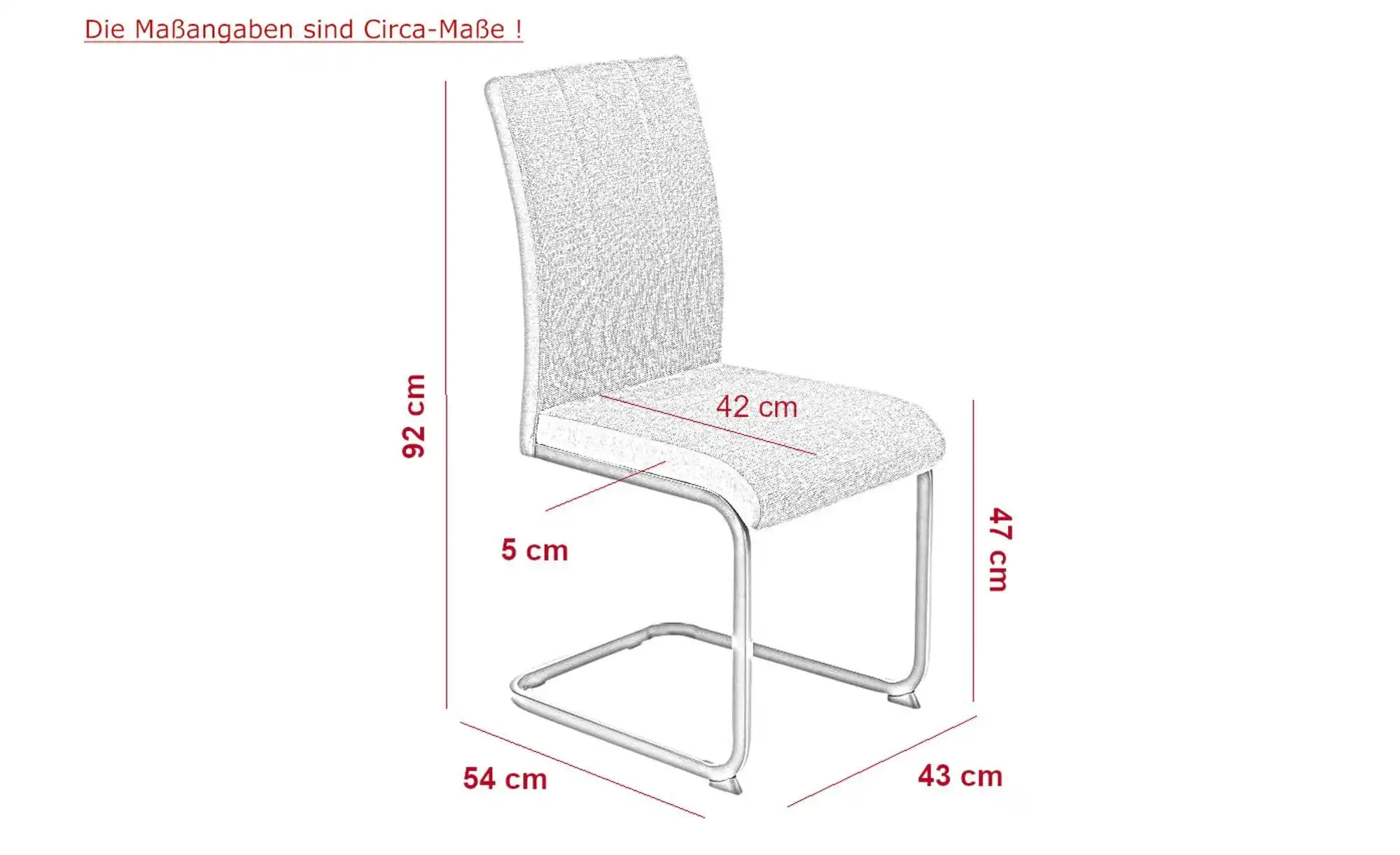 Polsterschwingstuhl 2er-Set