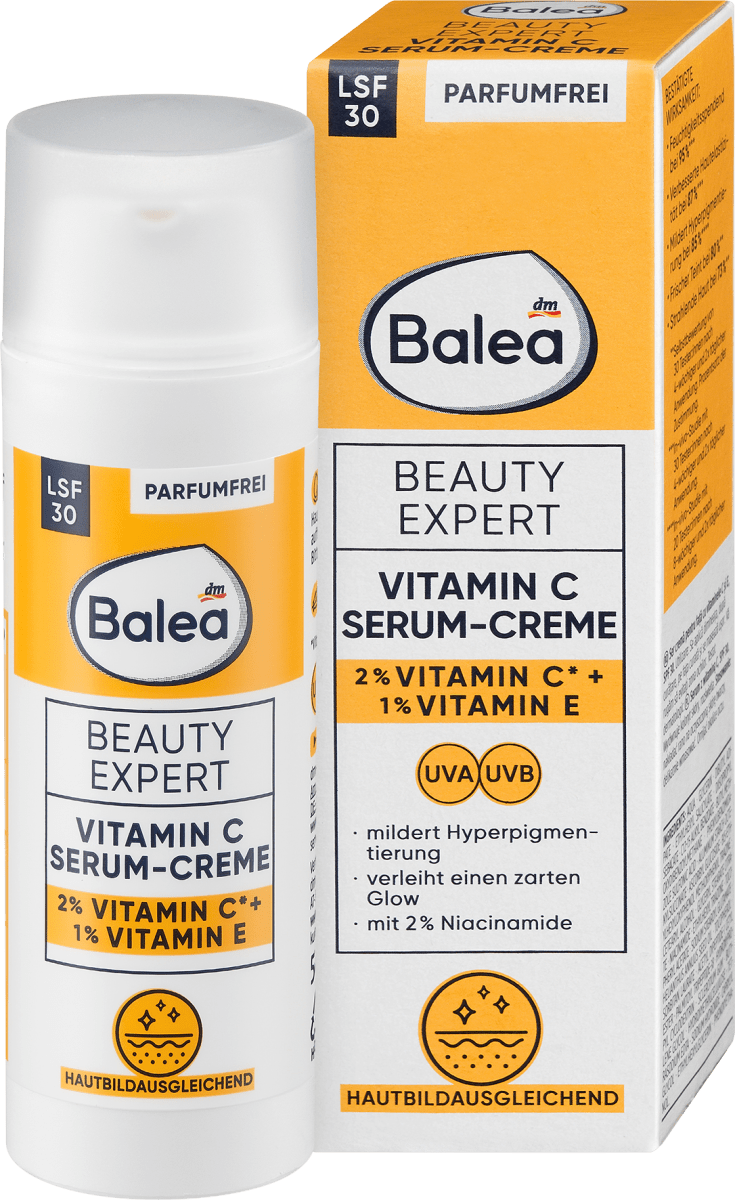 Gesichtsserum Beauty Expert Vitamin C Serum-Creme LSF 30, 50 ml