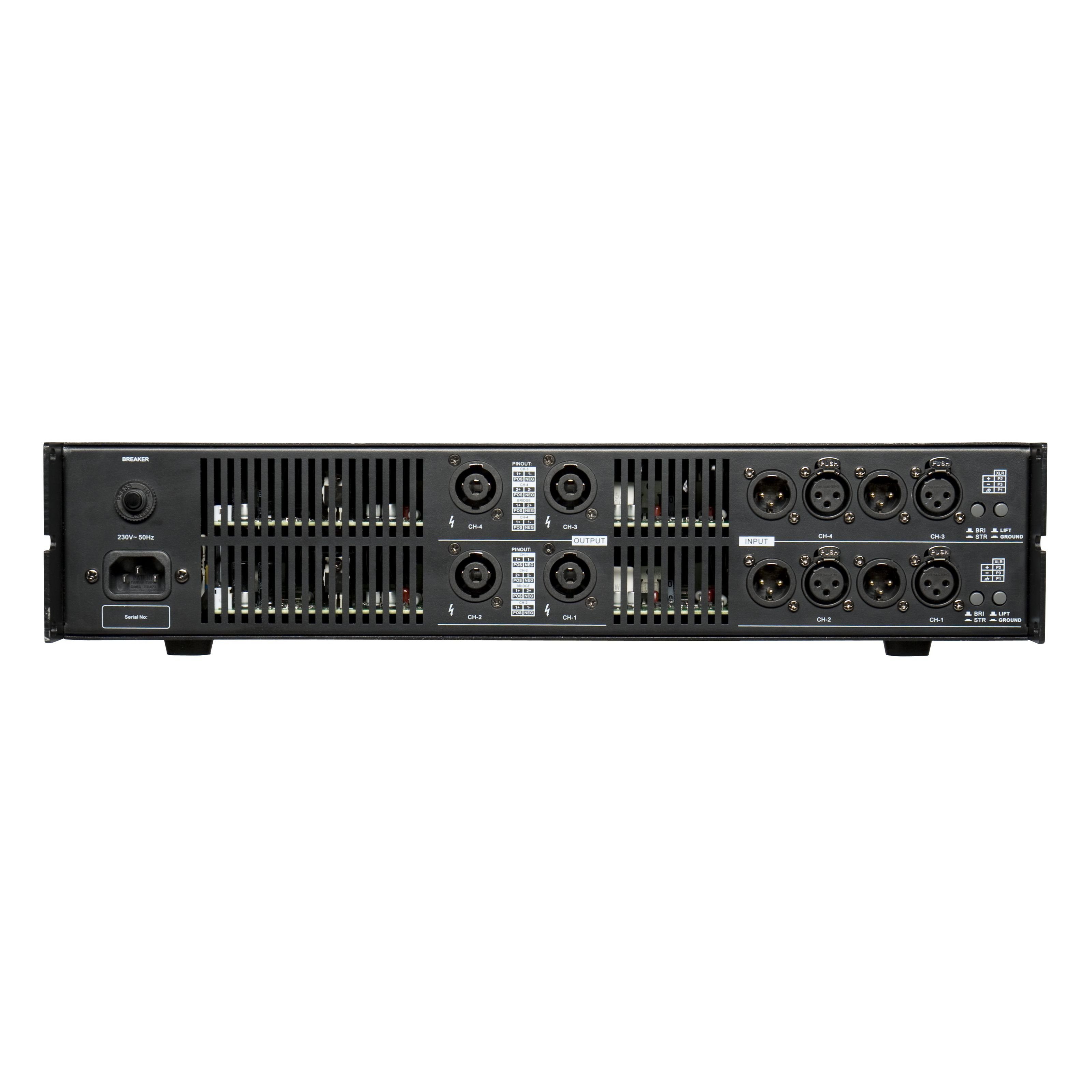 Fame Audio Endverstärker (MS 8004 Endstufe, 4x 820W / 4 Ohm)