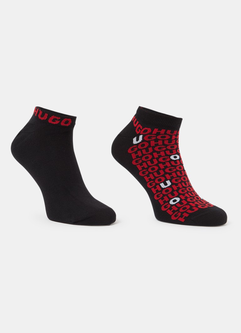 Șosete sport HUGO BOSS cu logo imprimat, vândute în pachet de 2.