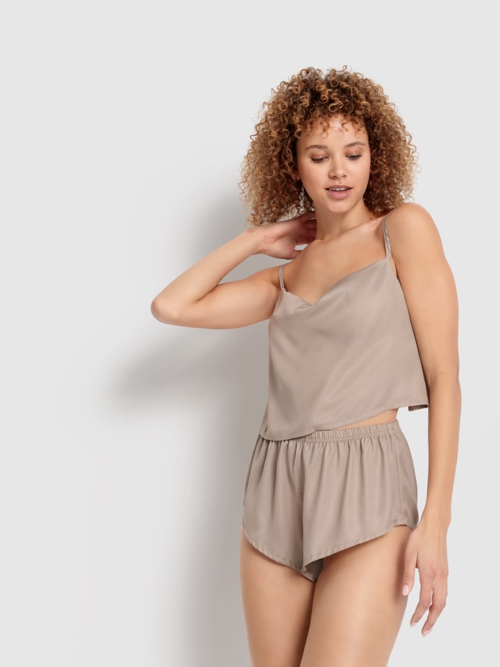 LSCN BY LASCANA Shorty in sand günstig kaufen