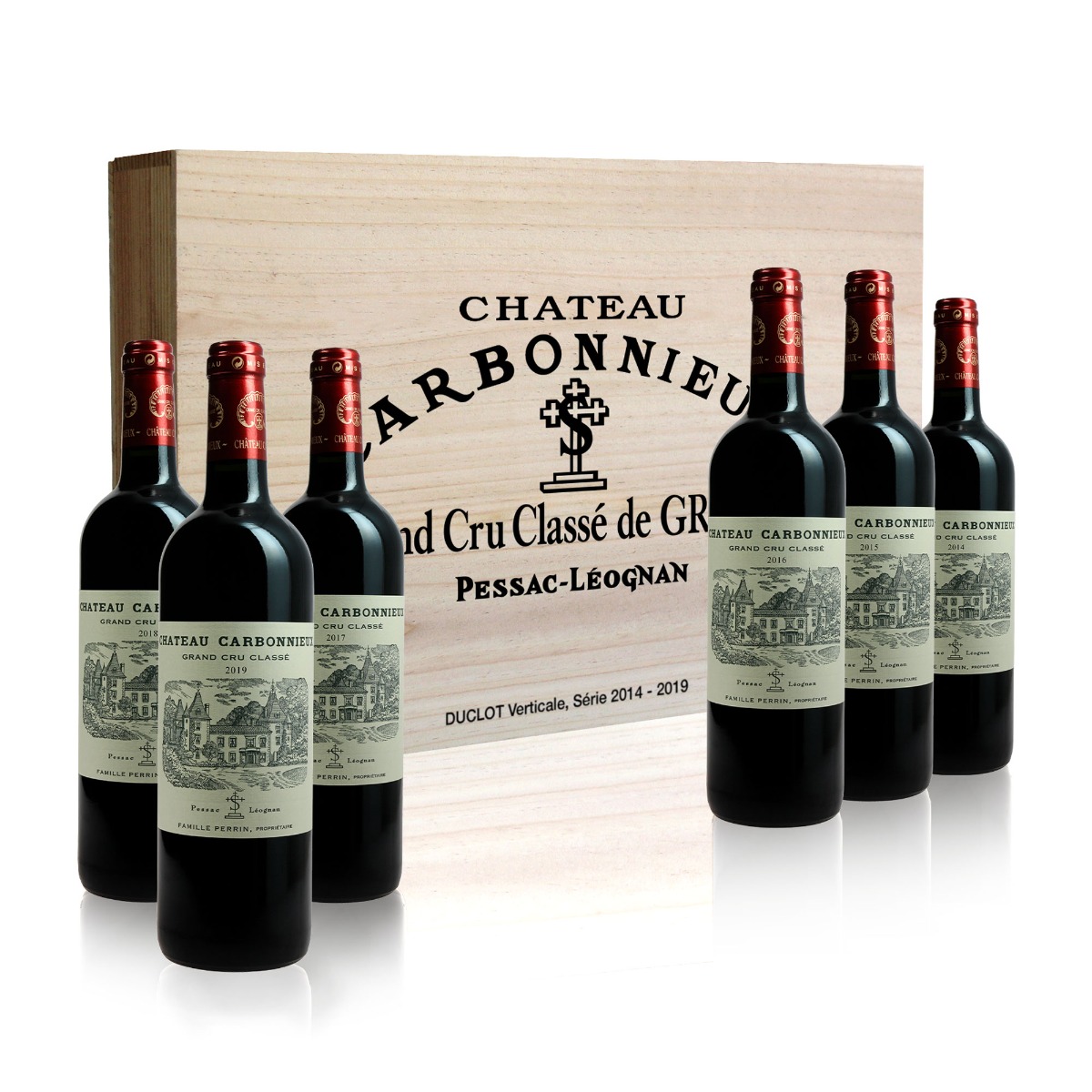 Bordeaux Château Carbonnieux Verticale série 2014-2019   2019