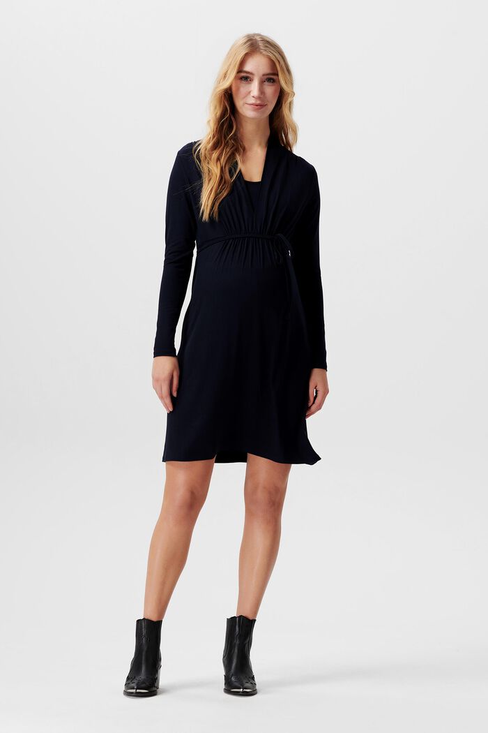 Jerseykleid mit V-Ausschnitt und Stillfunktion