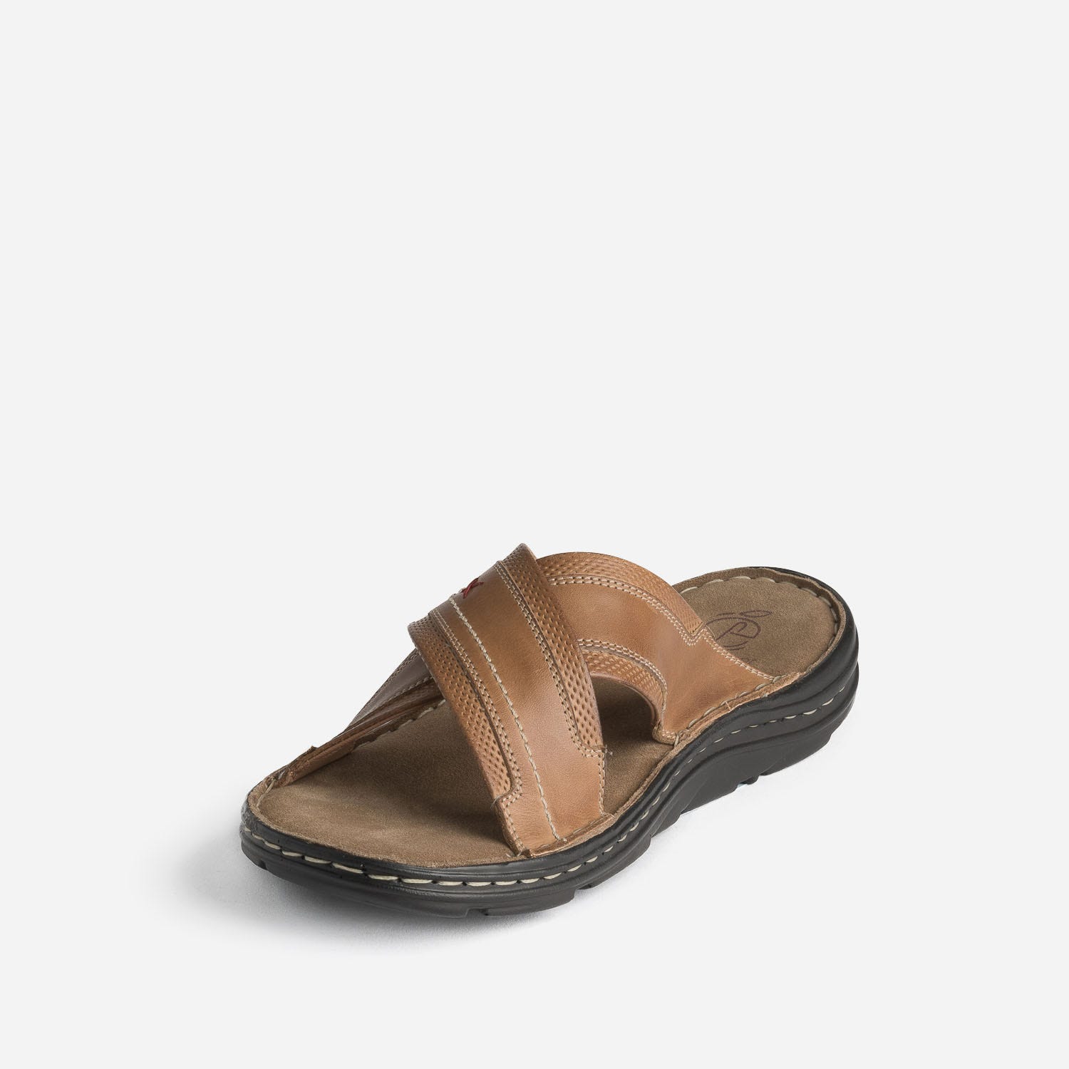 Mule camel éco-conçue à brides croisées
