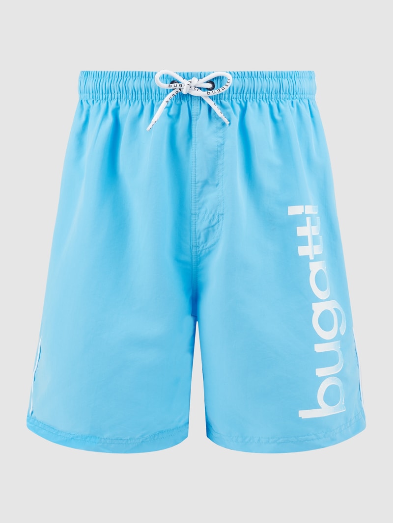 Badehose mit Logo in türkis
