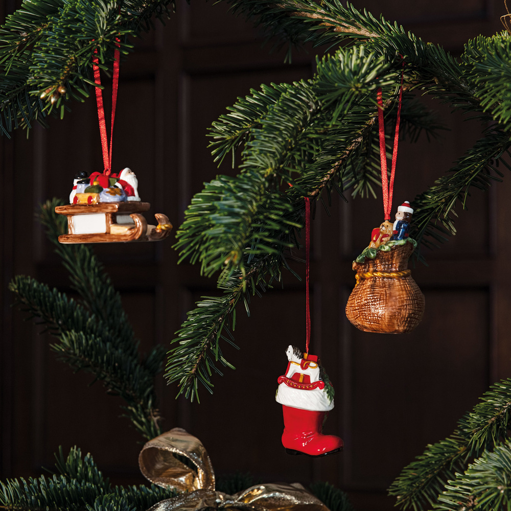 Villeroy & Boch Ornements cadeaux, ensemble 3 pièces Nostalgic Ornaments Décoration