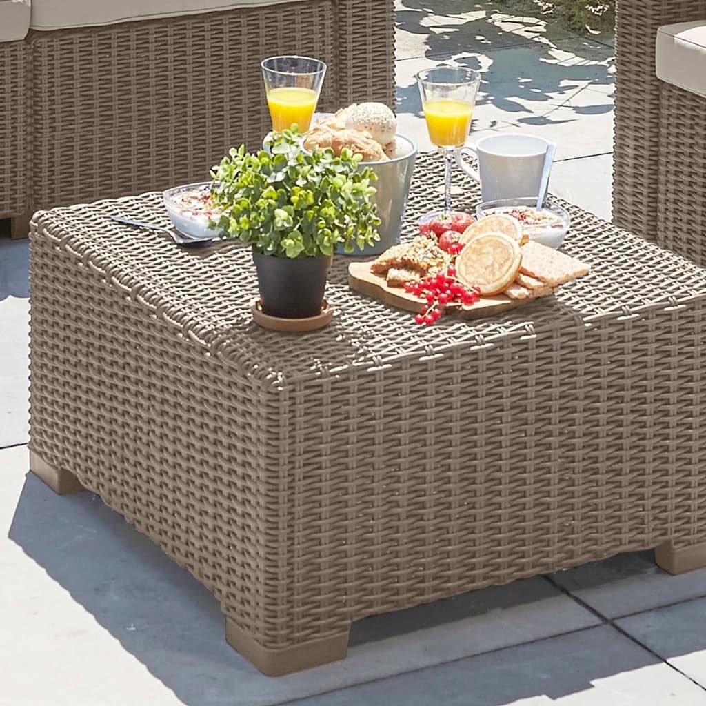 Keter Loungesofa Gartentisch California Cappuccino-Braun 198074, 1 Teile