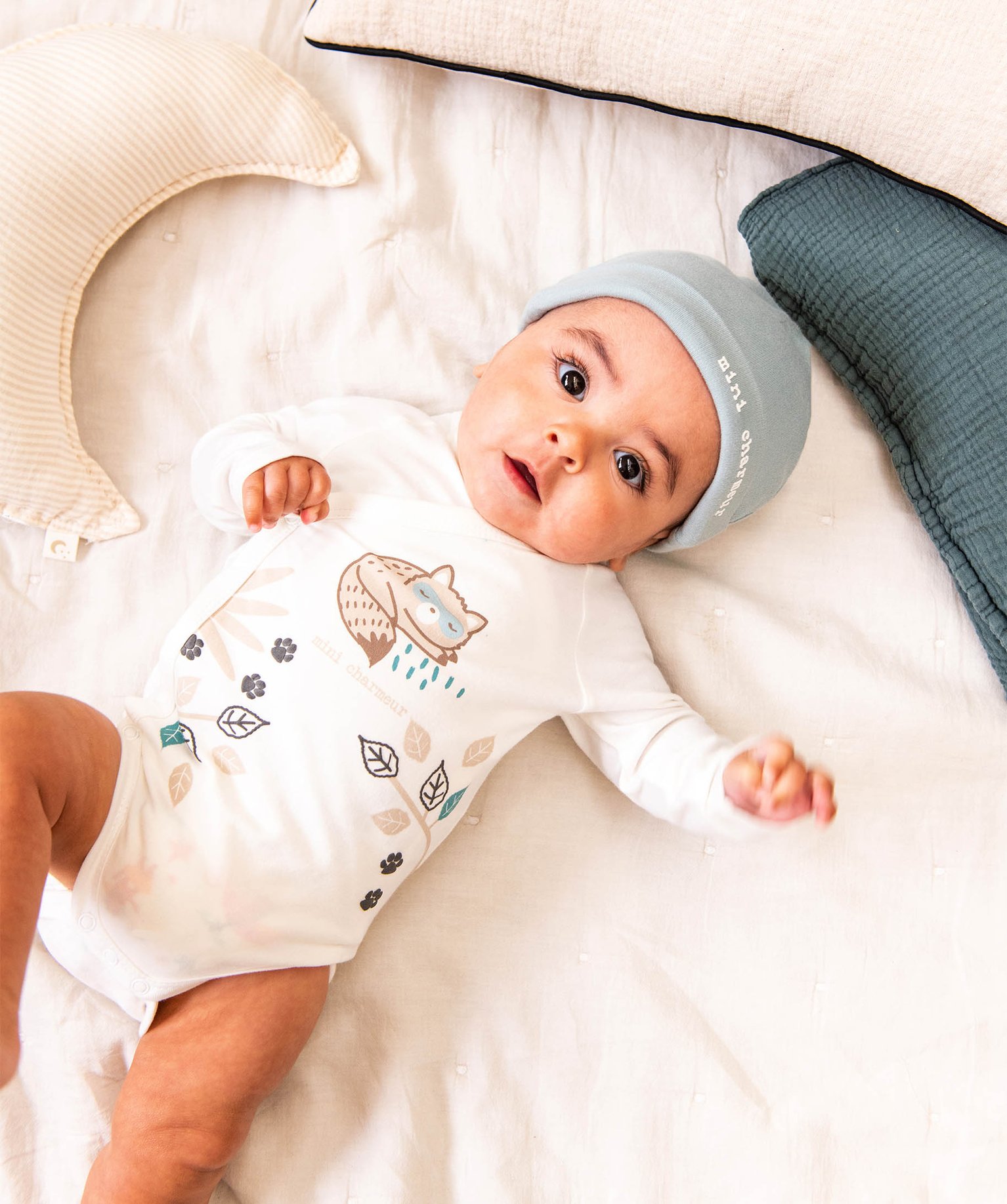 Ensemble layette 3 pièces bébé Garçon blanc | GEMO