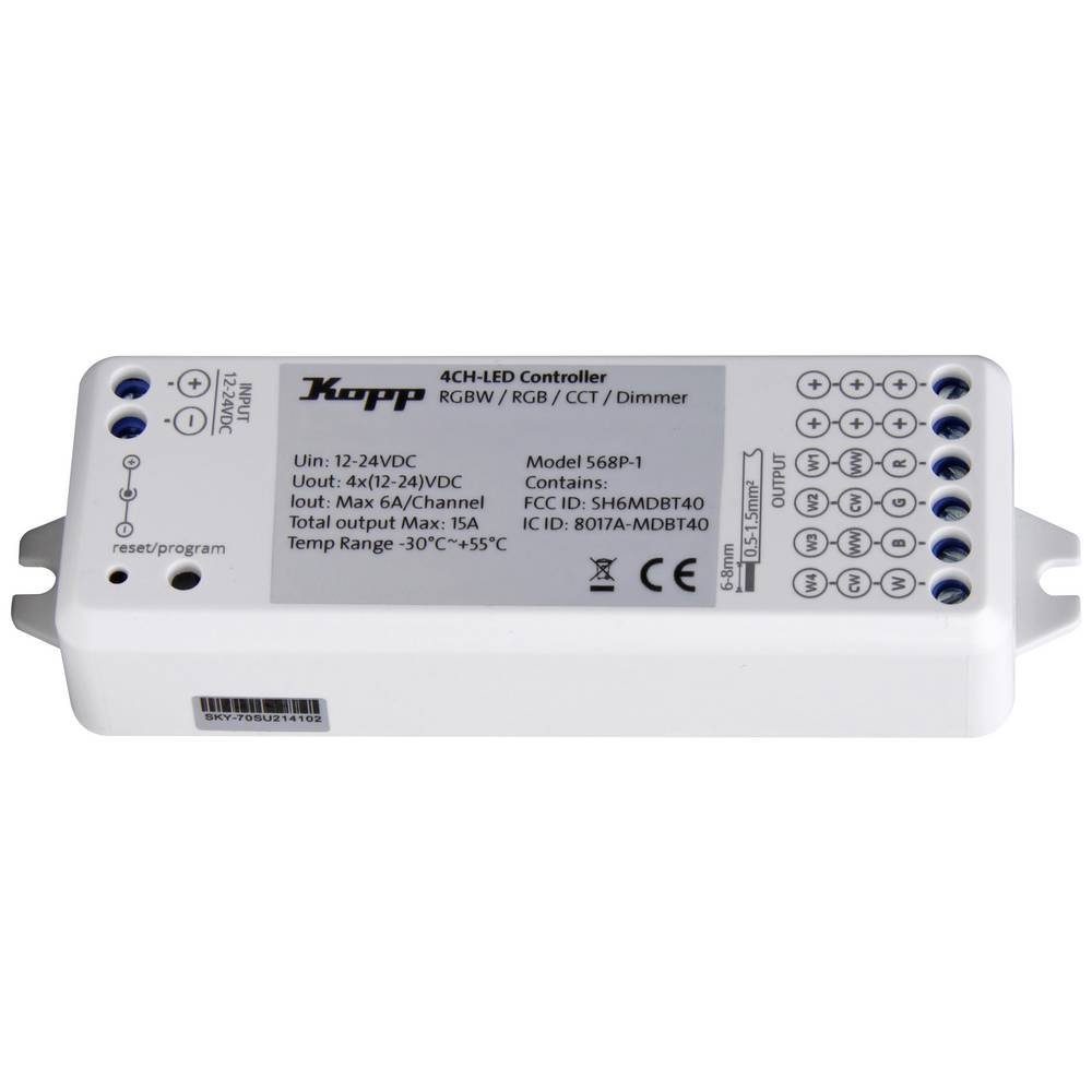 Kopp Blue Control LED Strip Steuerung, RGBW, RGB, Smart-Home-Steuerelement
