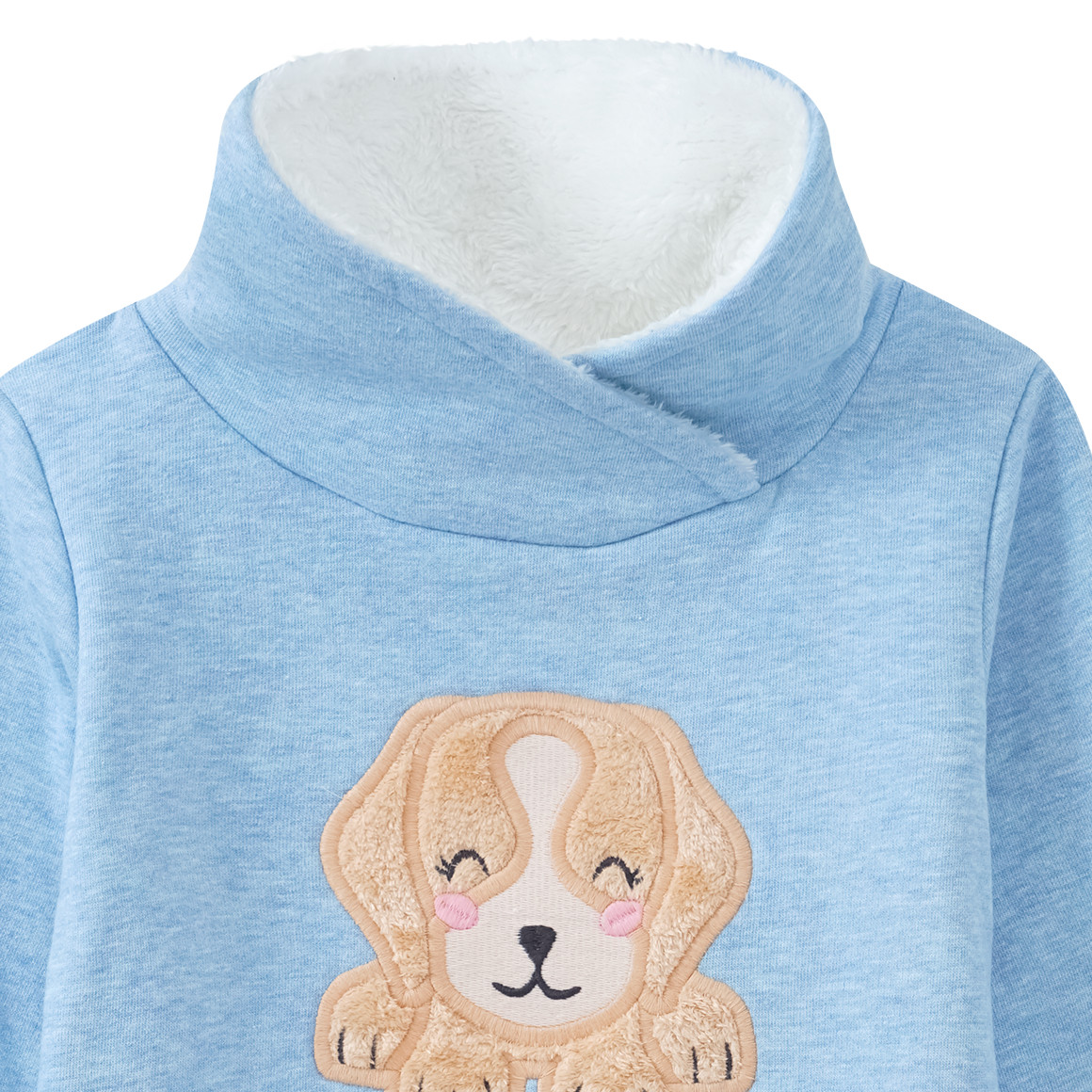 Mädchen Sweatkleid mit Hunde-Applikation
