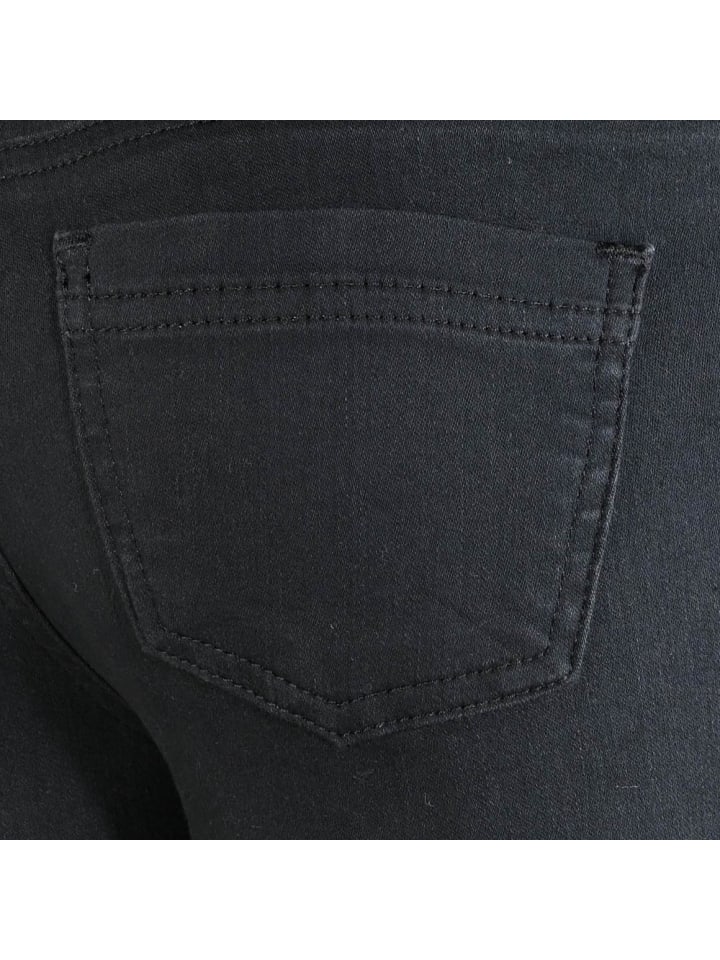 Blue Effect Flared Jeans high waist slim fit in black günstig kaufen
