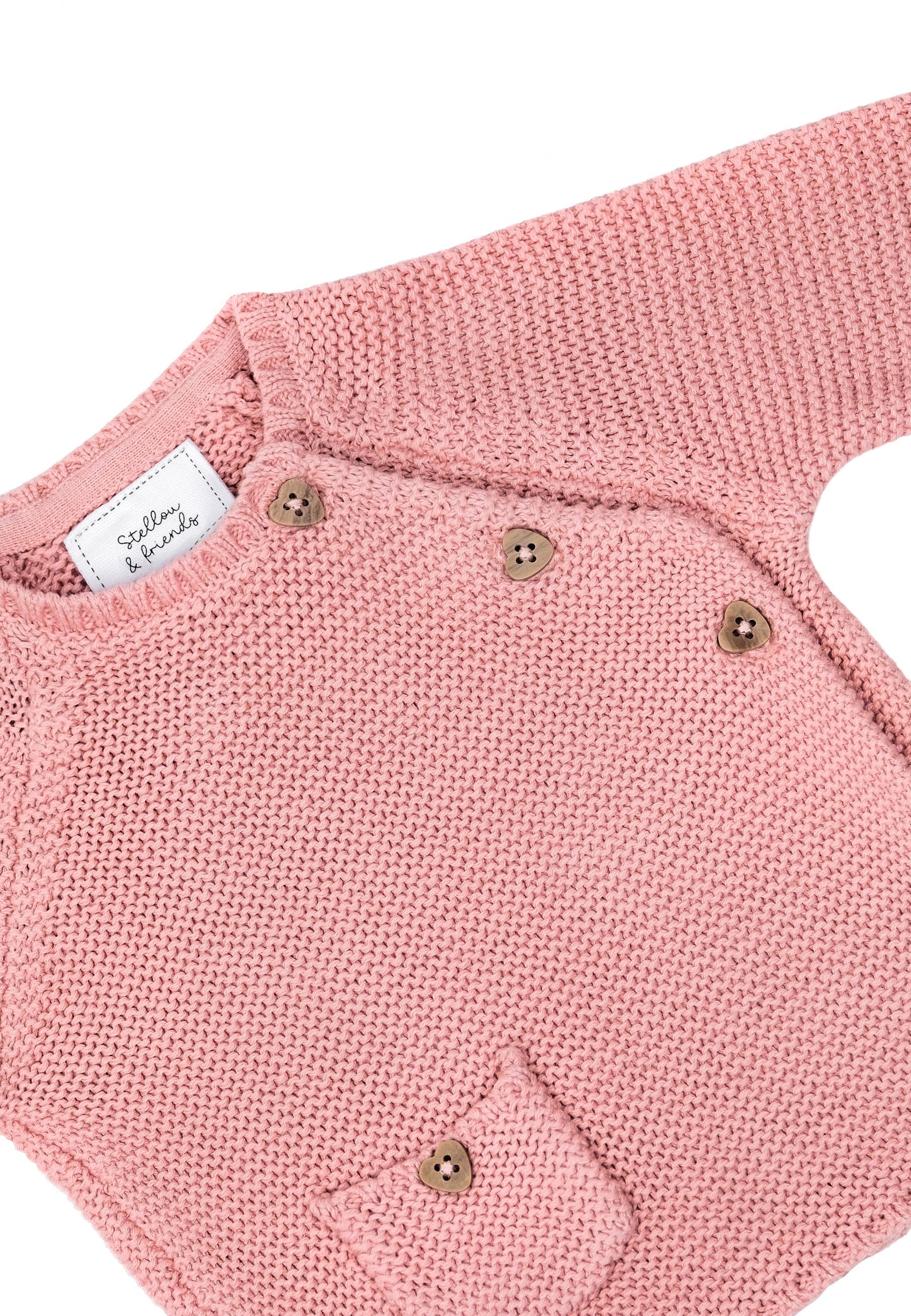 Stellou & friends Cardigan Stellou & friends Strick-Cardigan/Pullover - rosa
