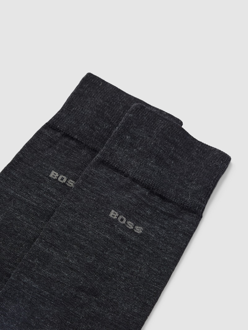 Socken mit Strukturmuster im 2er-Pack in anthrazit