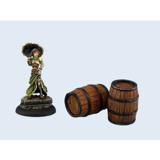 Large Wooden Barrels (2)
