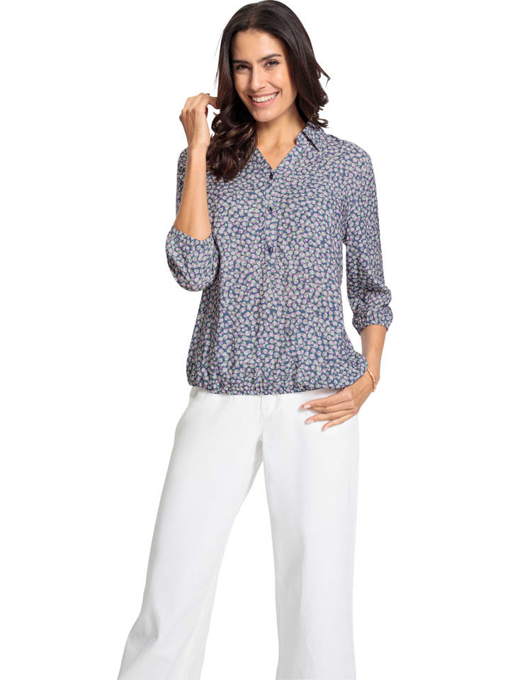 WITT WEIDEN Bluse in Blau/ Creme günstig kaufen