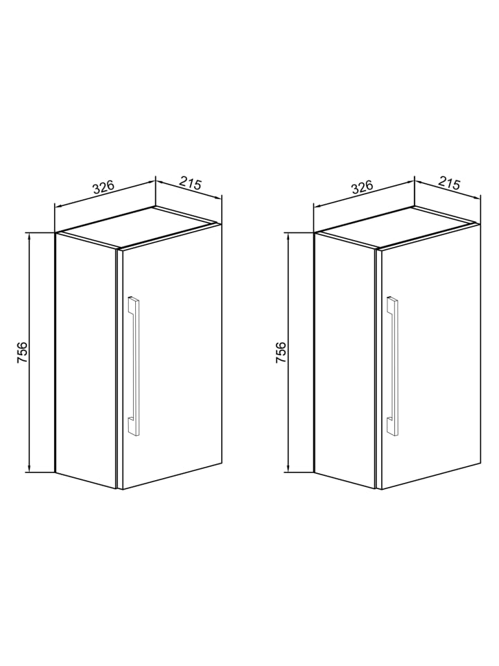 VCM  Holz Badmöbel Bad Hochschrank Badschrank Badinos 2 in Honig-Eiche günstig kaufen onesize