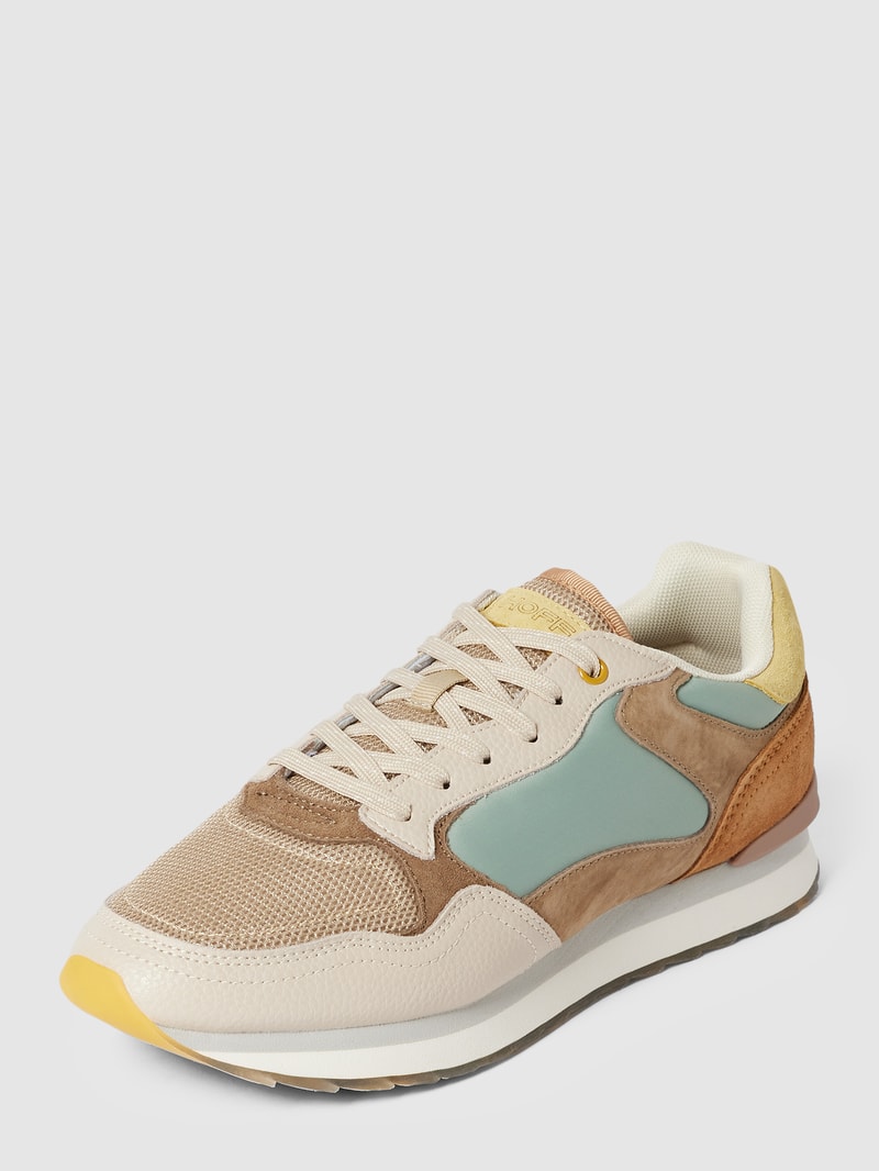 Sneaker im Colour-Blocking-Design Modell 'TAMPA' in beige