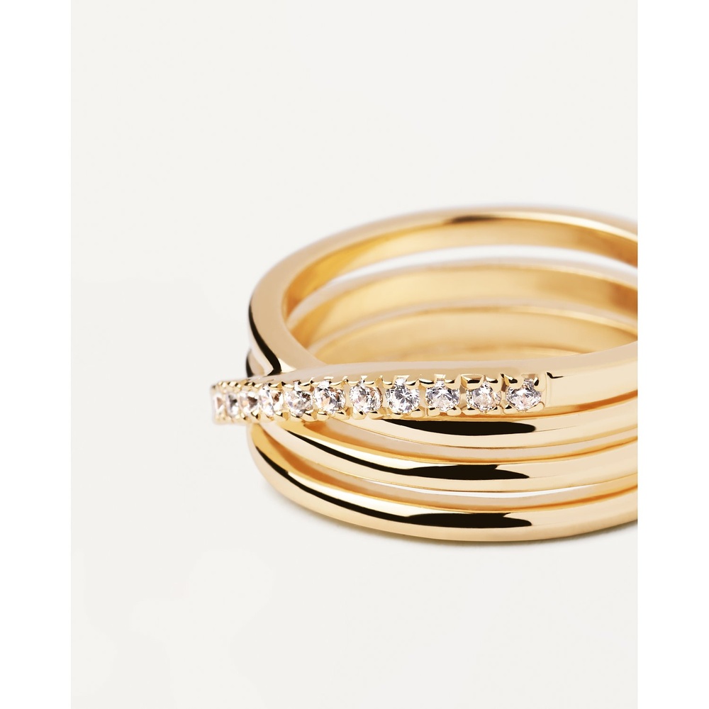 P D Paola Bague pour femme 925 Argent or Bague