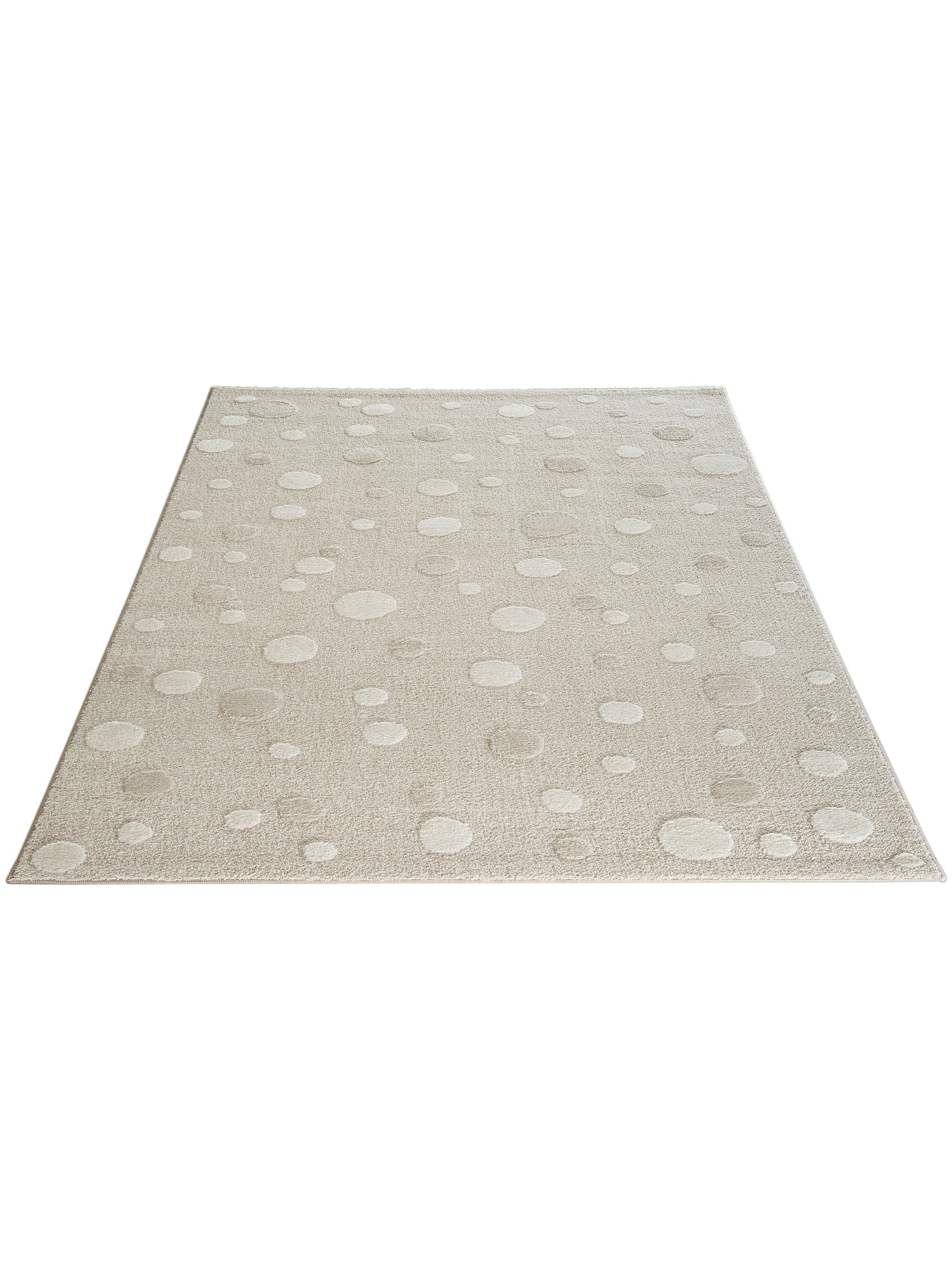 Pünktchen Kinder-Teppich, Hellbeige