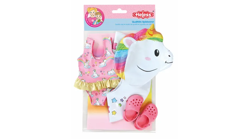 Heless - Schwimmset Einhorn Henri, Gr. 35-45 cm