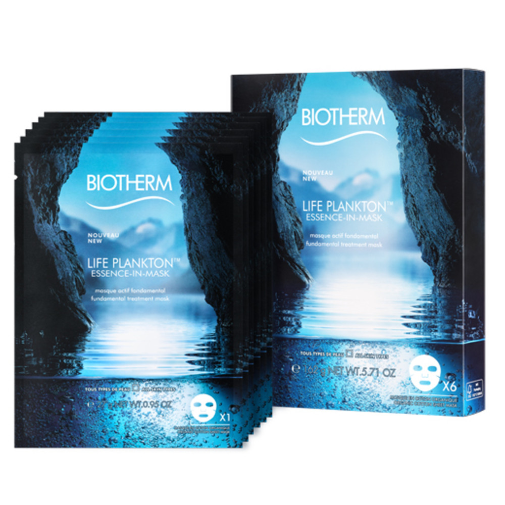Biotherm Life Plankton Masque Tissu Hydratant Tous Types de Pea ux
