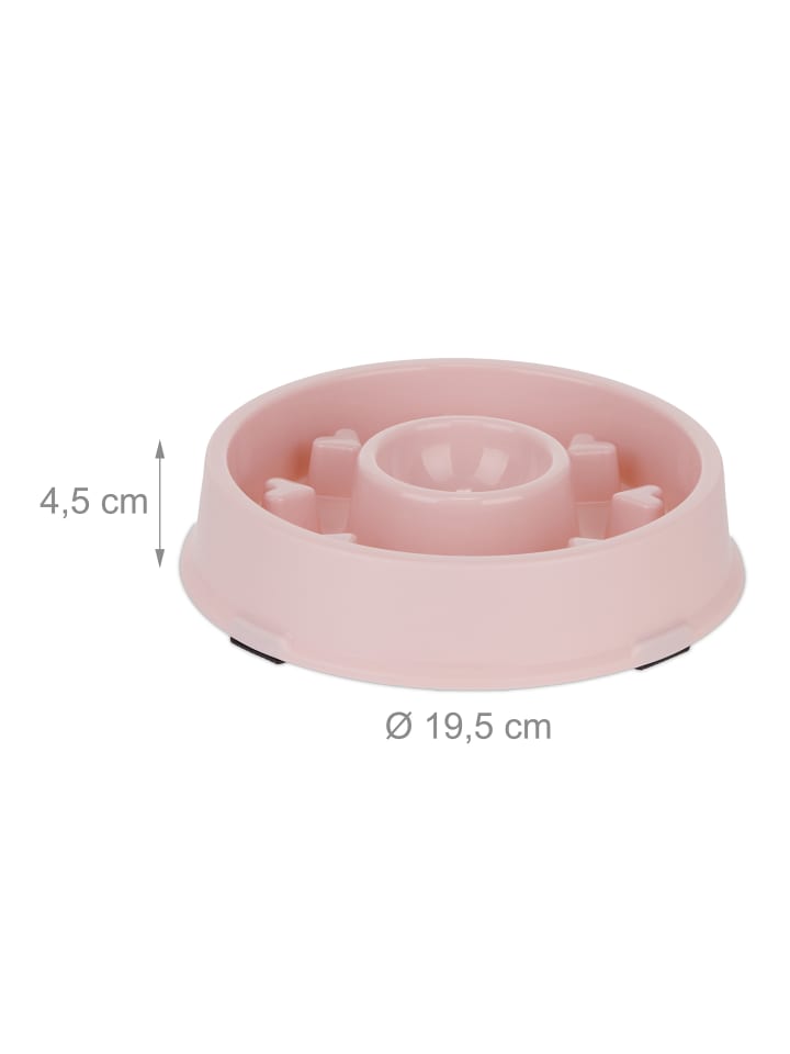 relaxdays 2 x Anti Schling Napf in Rosa günstig kaufen onesize