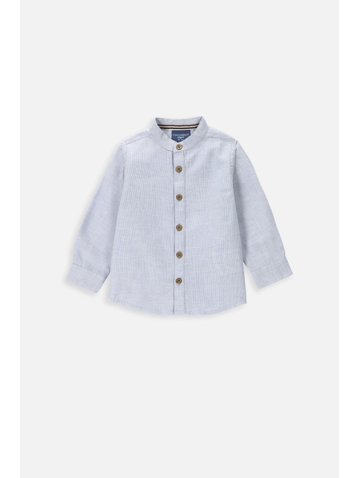 Coccodrillo Hemd mit langen Ärmeln in blau günstig kaufen