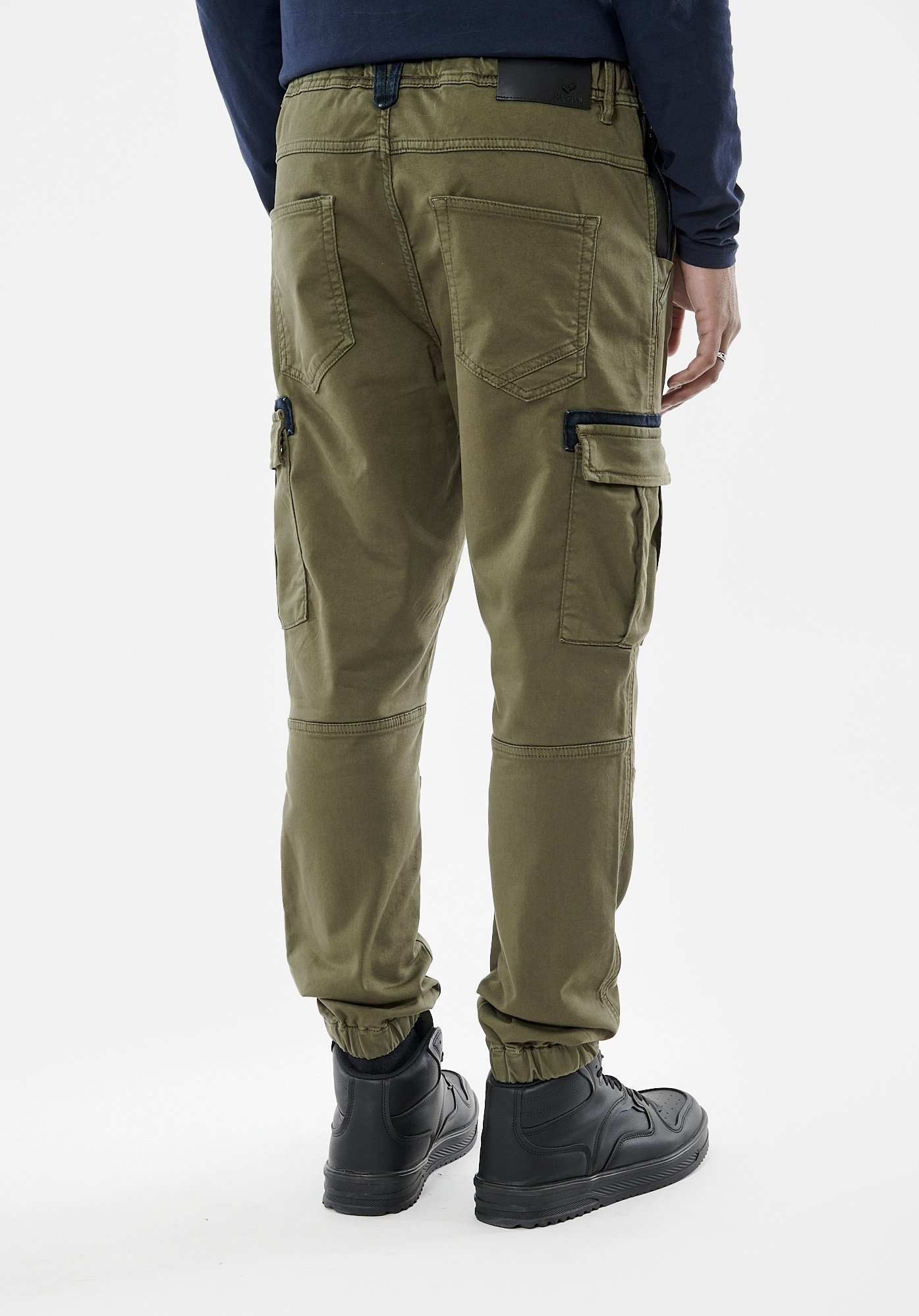MALKI  Jean kaki homme